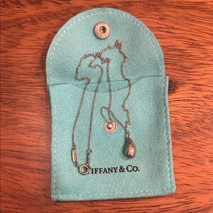 Tiffany & Co. Silver Teardrop Pendant Necklace
